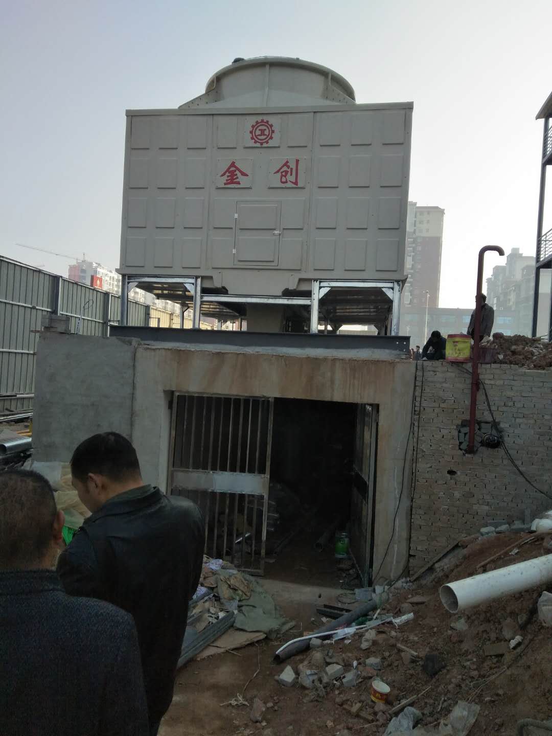 賀信陽平橋區(qū)壹號(hào)公館 金創(chuàng)橫流式冷卻塔項(xiàng)目完美竣工
